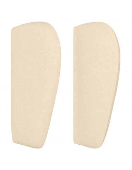 Testiera ad Orecchio Crema 83 x 23 x 78/88 cm in Tessuto
