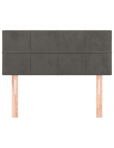 Testiera Grigio Scuro 80x5x78/88 cm in Velluto