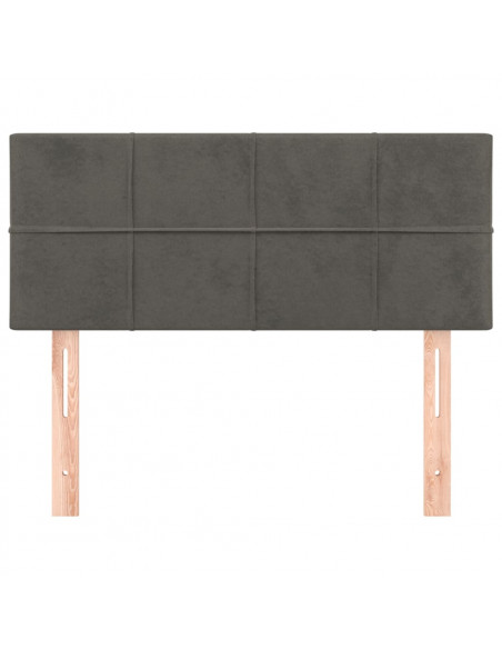 Testiera Grigio Scuro 80x5x78/88 cm in Velluto
