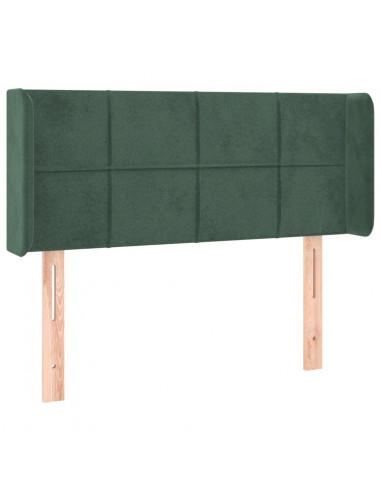 Testiera a LED Verde Scuro 83x16x78/88 cm in Velluto