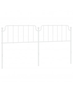 Testiera in Metallo Bianco 200 cm 2