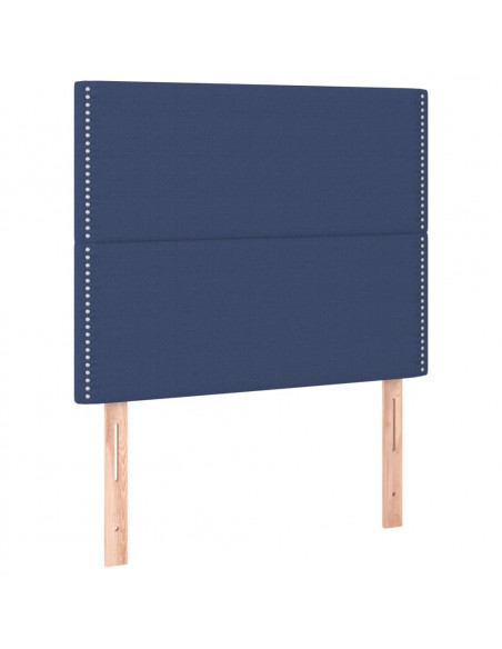 Testiera 2 pz Blu 80x5x78/88 cm in Tessuto