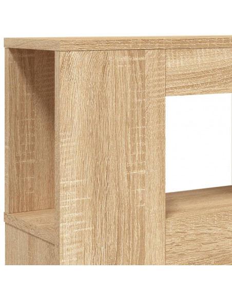 Testiera LED Rovere Sonoma 200x18,5x103,5 cm Legno Multistrato