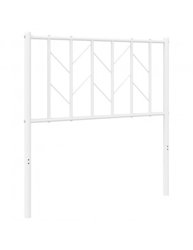 Testiera in Metallo Bianco 80 cm