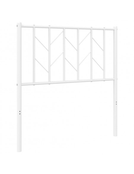 Testiera in Metallo Bianco 80 cm