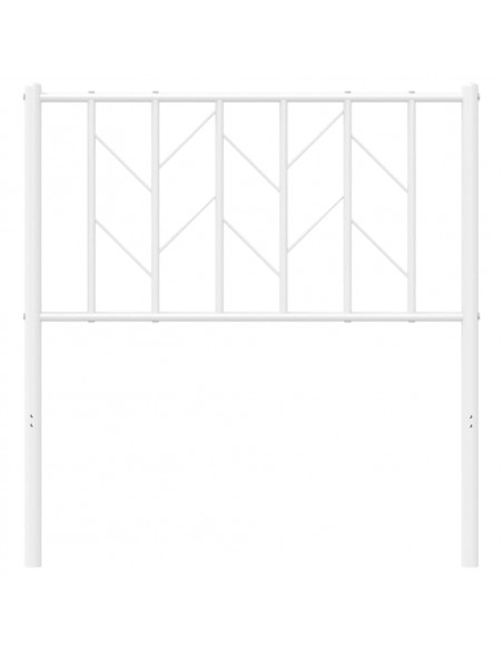 Testiera in Metallo Bianco 80 cm