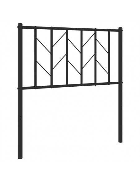 Testiera in Metallo Nero 80 cm