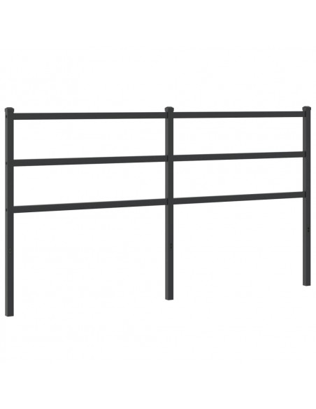 Testiera in Metallo Nero 160 cm