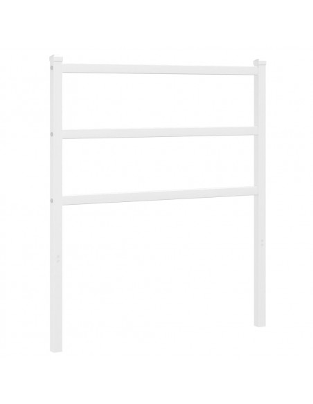 Testiera in Metallo Bianco 75 cm