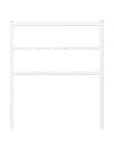 Testiera in Metallo Bianco 75 cm