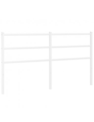 Testiera in Metallo Bianco 160 cm