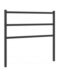 Testiera in Metallo Nero 107 cm 2