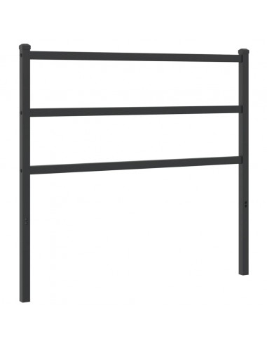 Testiera in Metallo Nero 107 cm