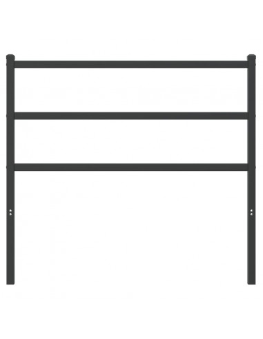 Testiera in Metallo Nero 107 cm