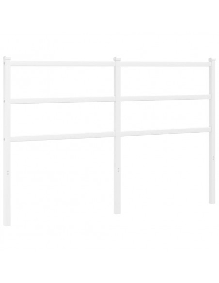 Testiera in Metallo Bianco 140 cm