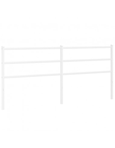 Testiera in Metallo Bianco 193 cm