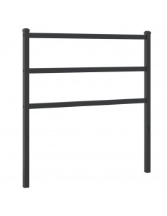 Testiera di Ricambio in Metallo Nero 90 cm 2