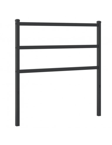 Testiera di Ricambio in Metallo Nero 90 cm