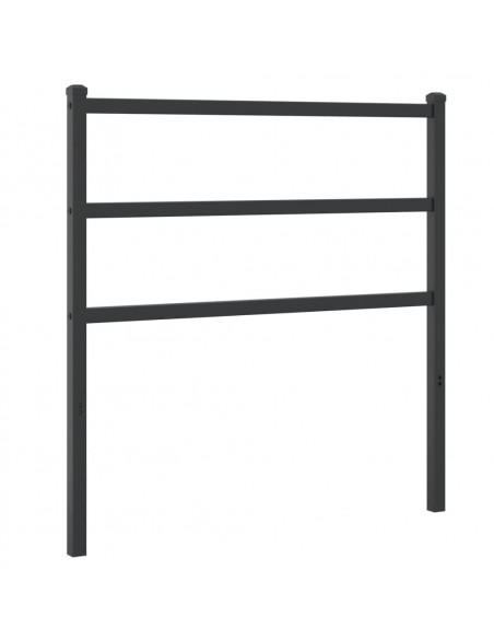 Testiera di Ricambio in Metallo Nero 90 cm