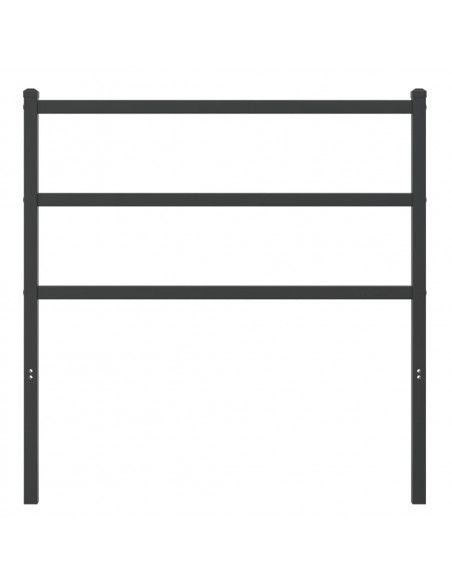 Testiera di Ricambio in Metallo Nero 90 cm