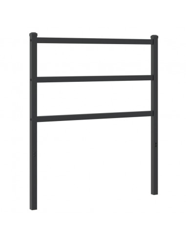 Testiera in Metallo Nero 75 cm