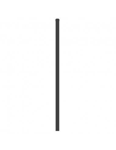 Testiera in Metallo Nero 75 cm