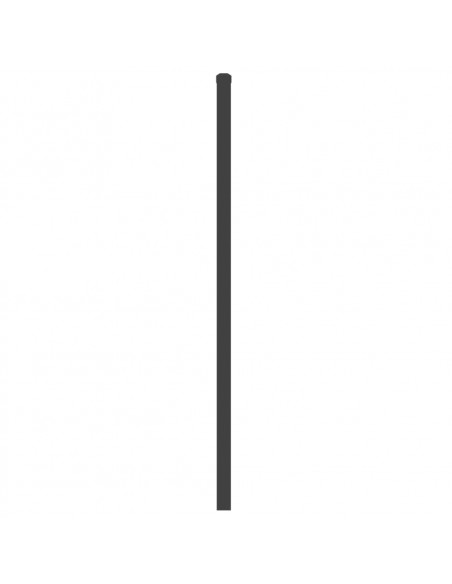 Testiera in Metallo Nero 75 cm