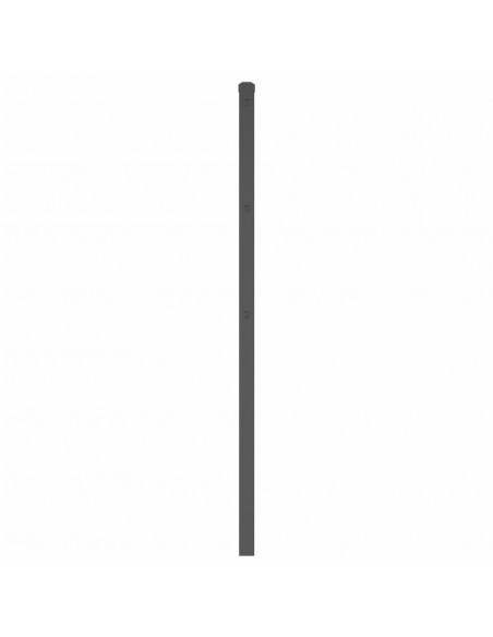 Testiera in Metallo Nero 200 cm