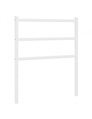 Testiera in Metallo Bianco 80 cm