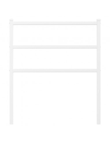 Testiera in Metallo Bianco 80 cm