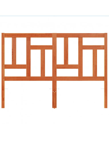 Testiera Marrone Cera 160 cm in Legno Massello di Pino