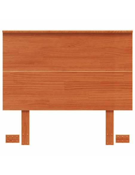 Testiera Marrone Cera 90 cm in Legno Massello di Pino