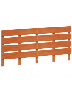 Testiera Marrone Cera 180 cm in Legno Massello di Pino 2