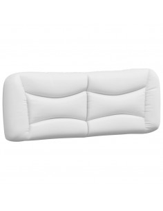 Cuscino Testiera Bianco 120 cm in Similpelle 2
