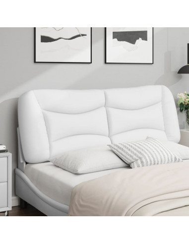 Cuscino Testiera Bianco 120 cm in Similpelle