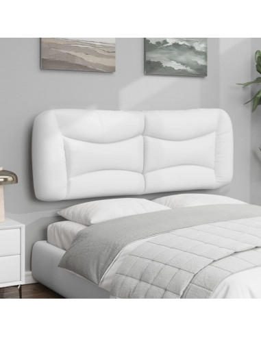 Cuscino Testiera Bianco 120 cm in Similpelle