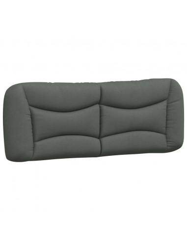 Cuscino Testiera Grigio Scuro 120 cm in Tessuto