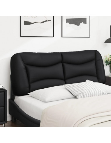 Cuscino Testiera Nero 140 cm in Similpelle