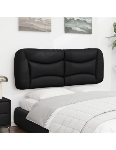 Cuscino Testiera Nero 140 cm in Similpelle