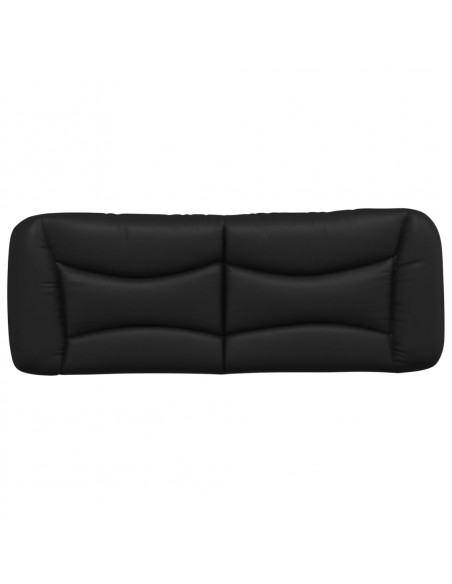 Cuscino Testiera Nero 140 cm in Similpelle