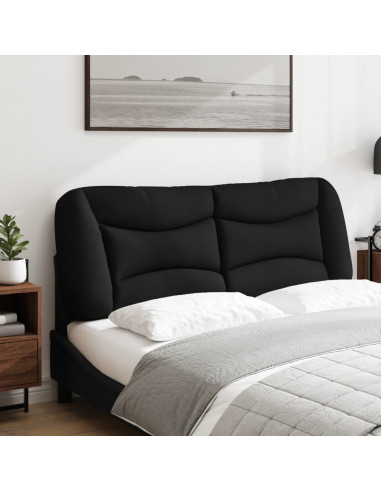 Cuscino Testiera Nero 140 cm in Tessuto