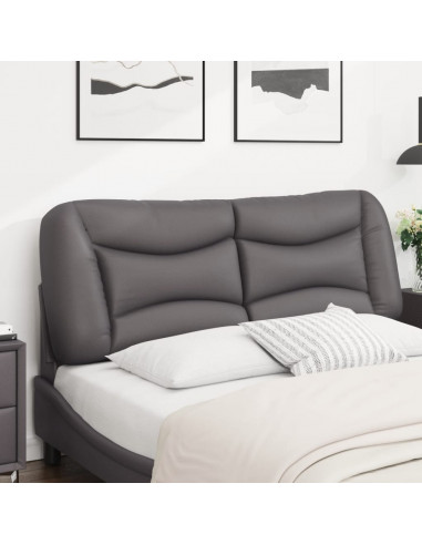 Cuscino Testiera Grigio 140 cm in Similpelle