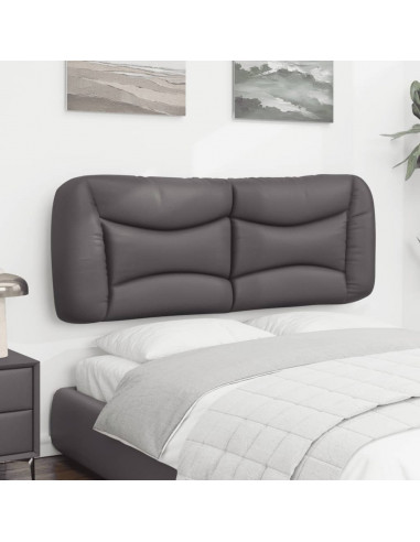 Cuscino Testiera Grigio 140 cm in Similpelle