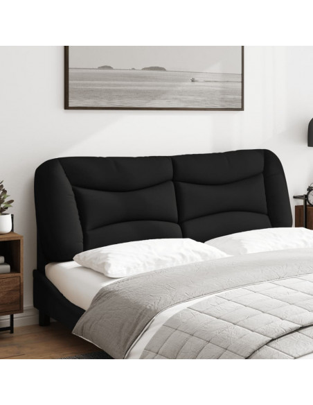 Cuscino Testiera Nero 160 cm in Tessuto