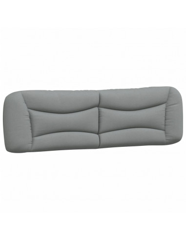Cuscino Testiera Grigio Chiaro 180 cm in Tessuto