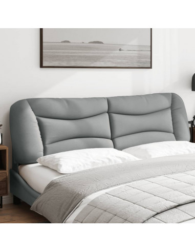 Cuscino Testiera Grigio Chiaro 180 cm in Tessuto