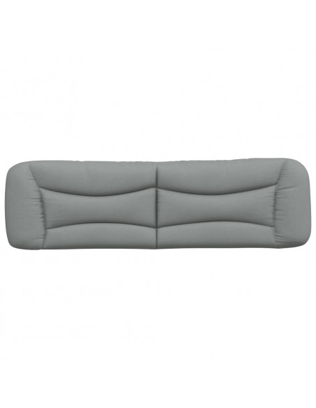 Cuscino Testiera Grigio Chiaro 180 cm in Tessuto