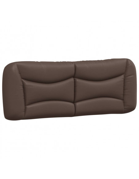 Cuscino Testiera Marrone 120 cm in Similpelle