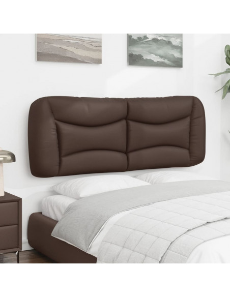 Cuscino Testiera Marrone 120 cm in Similpelle