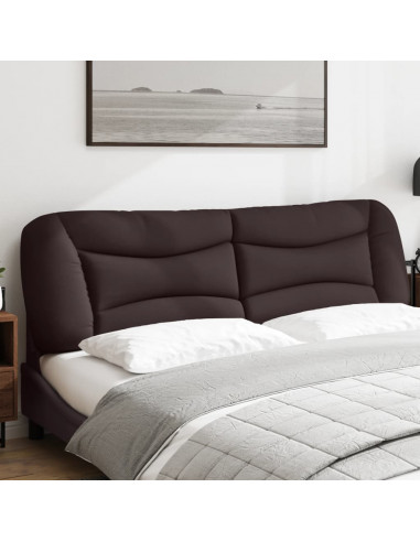 Cuscino Testiera Marrone Scuro 180 cm in Tessuto